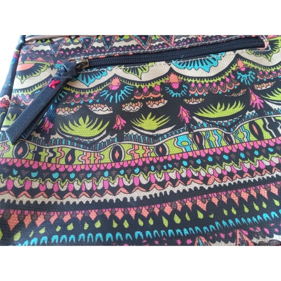 Sakroots Artist Circle One World Boho Multi-Pocket Crossbody Bag EUC - Picture 12 of 16